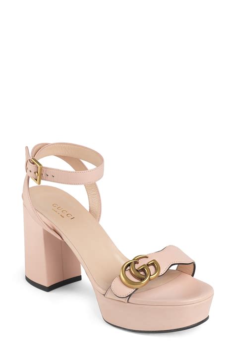 gucci marmont heels pink|gucci marmont open toe sandals.